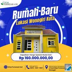 Rumah Baru Lokasi Wonogiri Kota