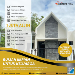 RUMAH DALAM PERUMAHAN DEKAT AMIGO WONOSARI GUNUNGKIDUL PROMO 1 JUTA TANPA DP