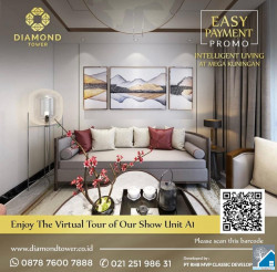 Apartment Diamond Tower Mega Kuningan Luxurious Prestigious.