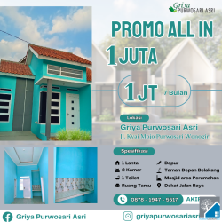 Rumah Murah all in 1juta