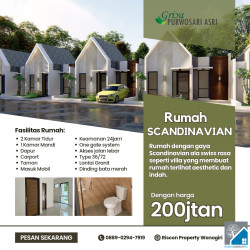 RUMAH WONOGIRI GAYA MODERN MINIMALIS