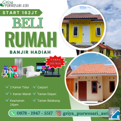 Beli Rumah Banjir Hadiah di Griya Purwosari Asri
