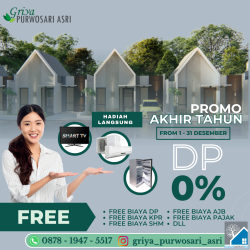 Promo Akhir Tahun Rumah tanpa Uang Muka